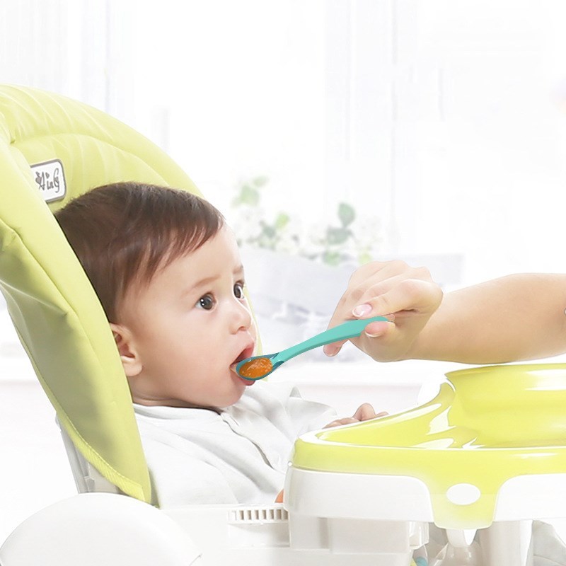 Colher para alimentos anti-escaldadura