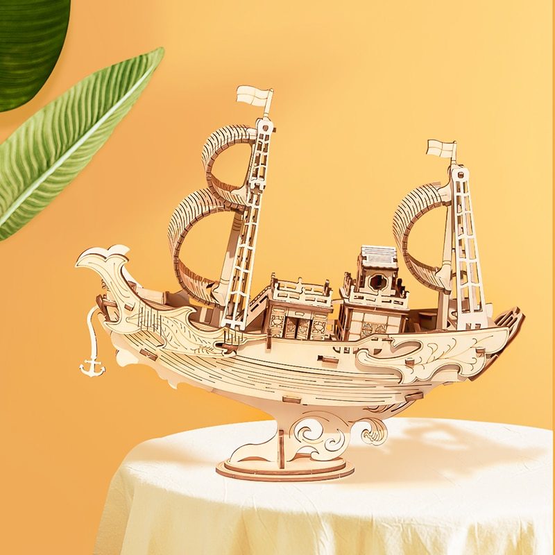 Wooden Ship Puzzle