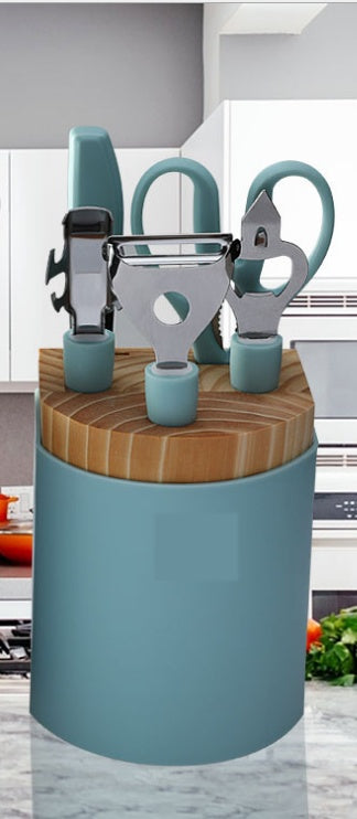 Conjunto de utensílios de cozinha em aço inoxidável