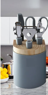 Conjunto de utensílios de cozinha em aço inoxidável