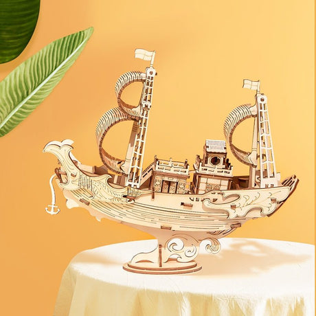 Wooden Ship Puzzle