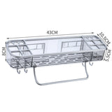 Wall-Mounted Bathroom Rack