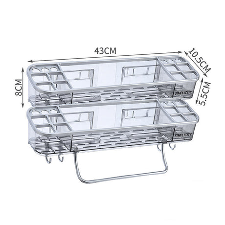 Wall-Mounted Bathroom Rack