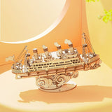 Wooden Ship Puzzle
