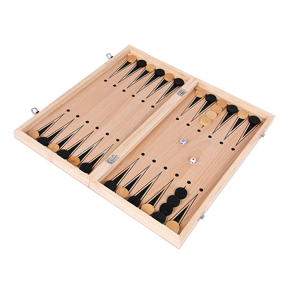 Juego de ajedrez y backgammon de viaje