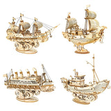 Wooden Ship Puzzle