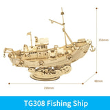 Wooden Ship Puzzle