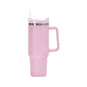 Taza de acero inoxidable con pajita