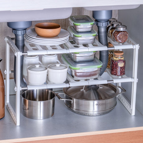 Prateleira retrátil para cozinha