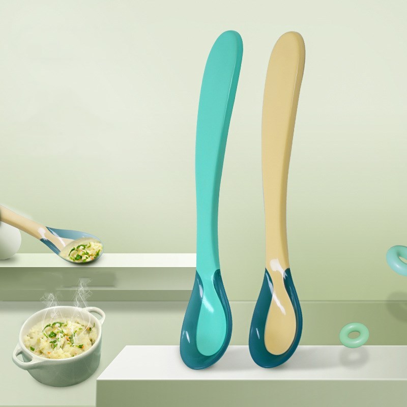 Colher para alimentos anti-escaldadura