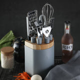 Conjunto de utensílios de cozinha em aço inoxidável